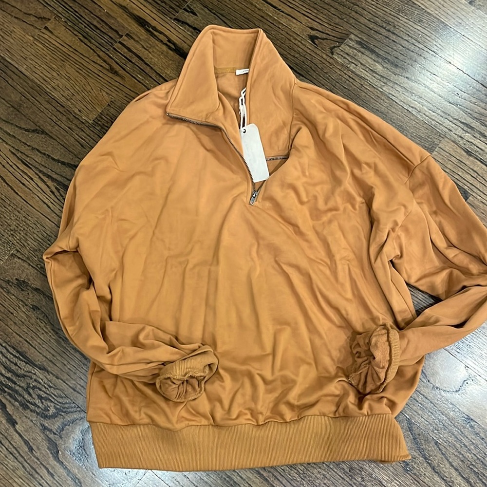 JODIFL Balloon Sweater Cognac Camel brown color. Never worn/brand new